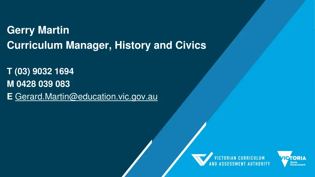 gerry martin curriculum manager history and civics
