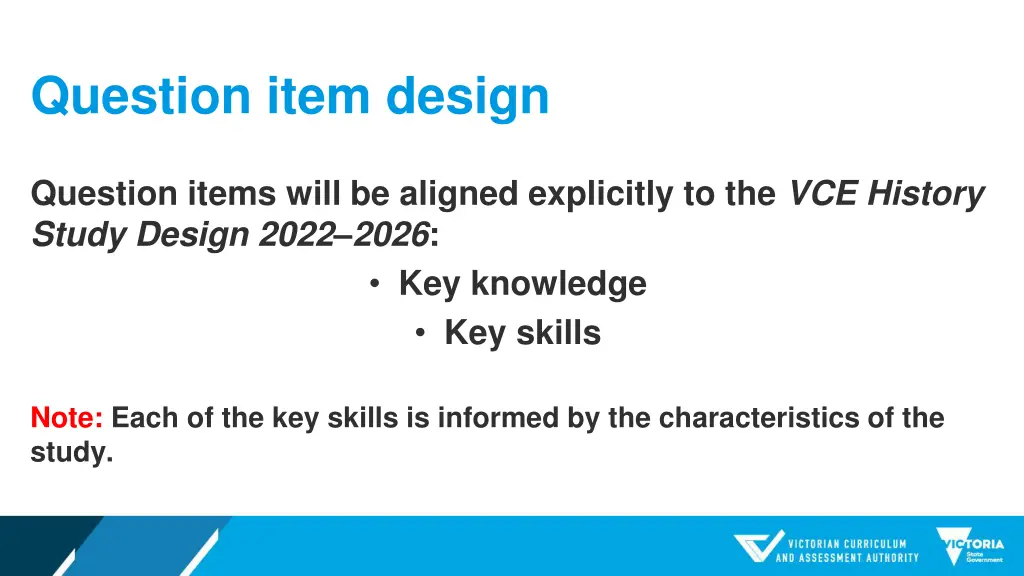 question item design