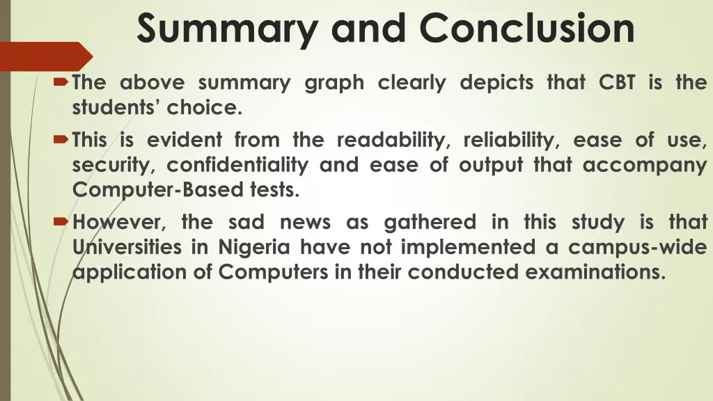 summary and conclusion