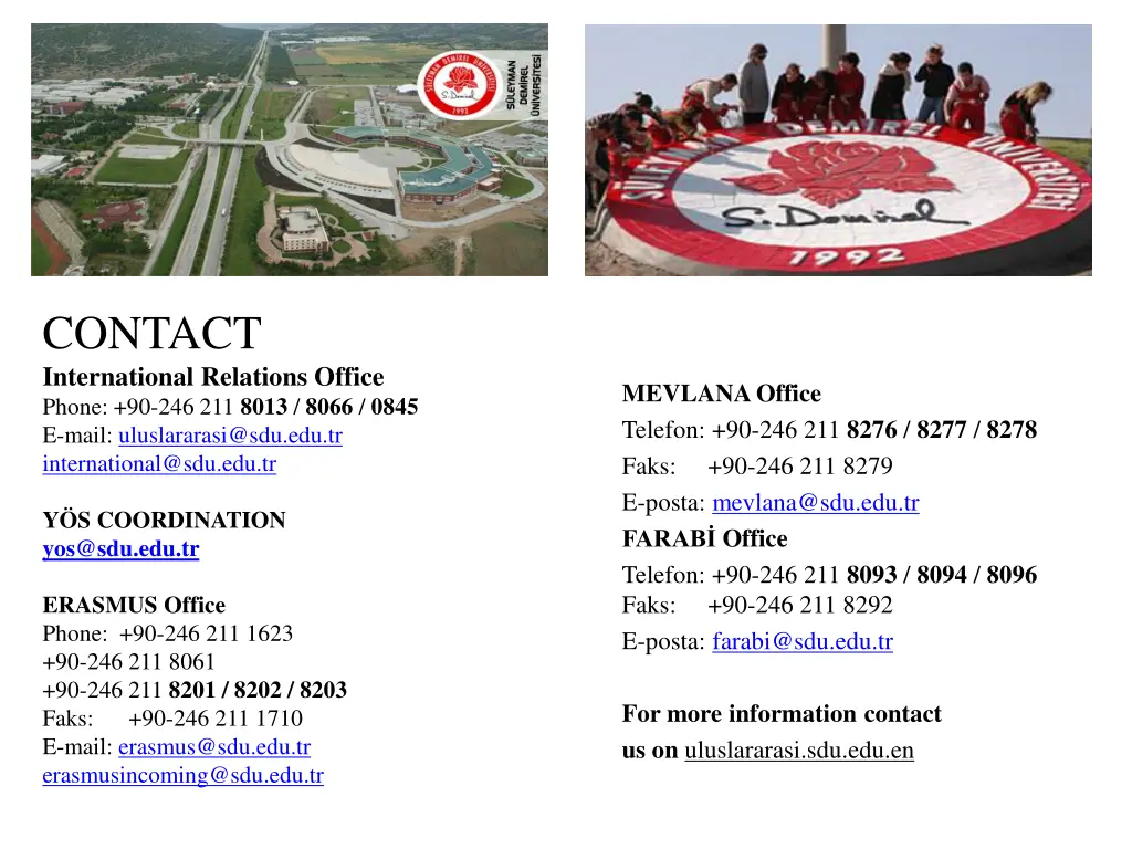 contact international relations office phone
