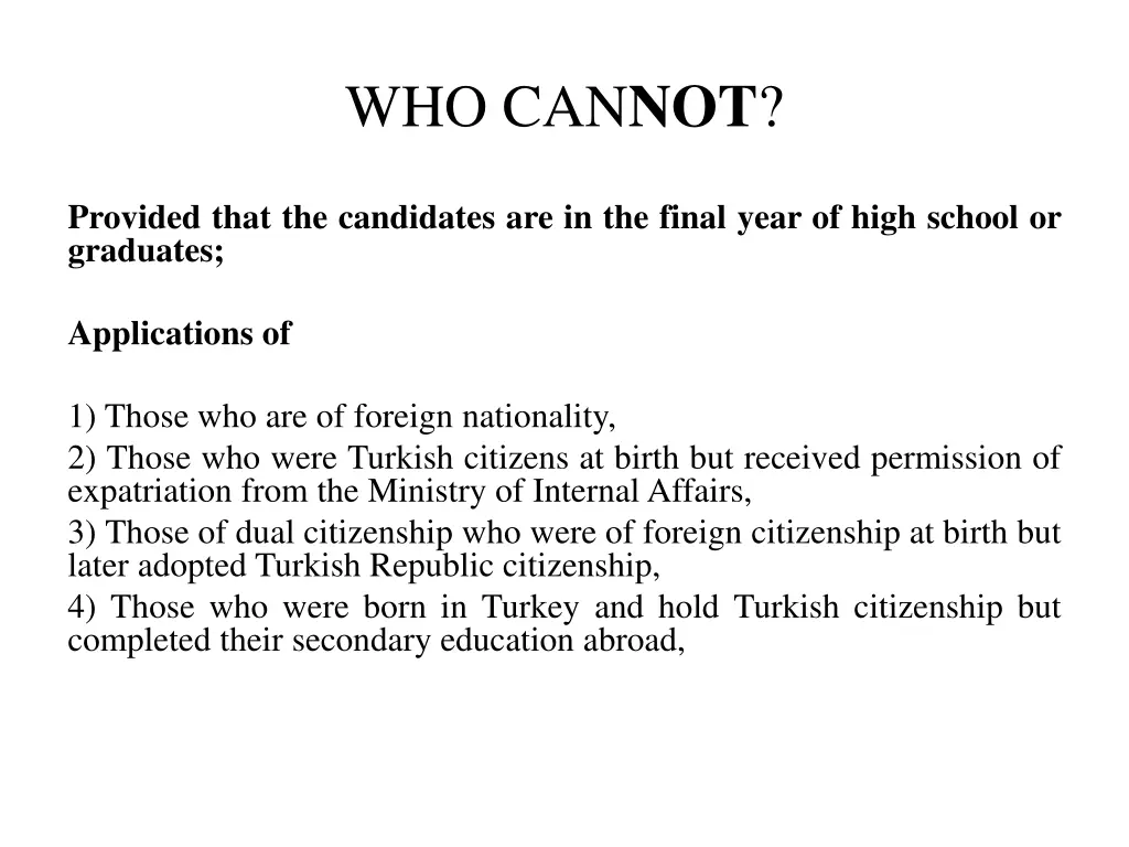 who can not