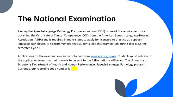 the national examination