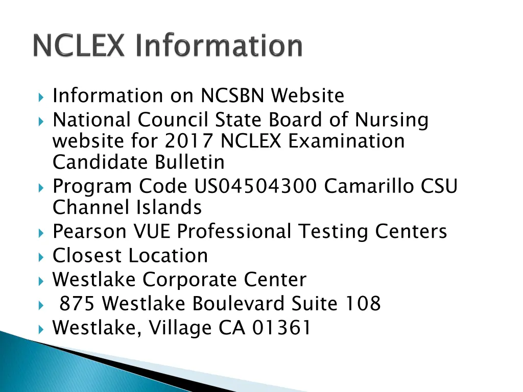 information on ncsbn website national council