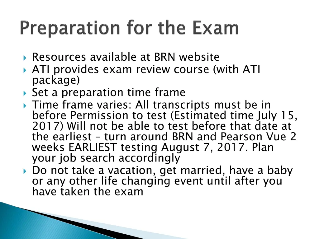 resources available at brn website ati provides