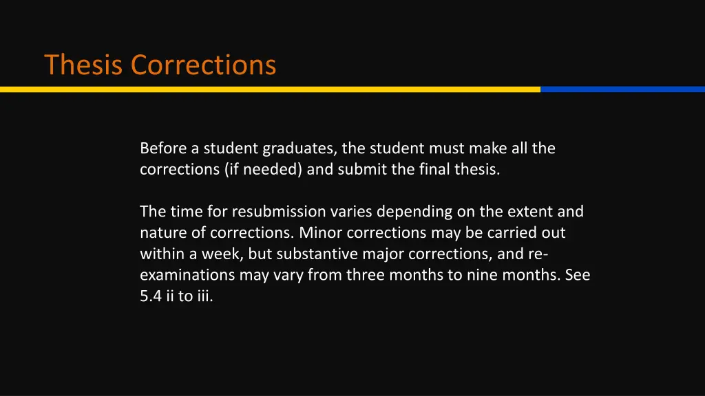 thesis corrections