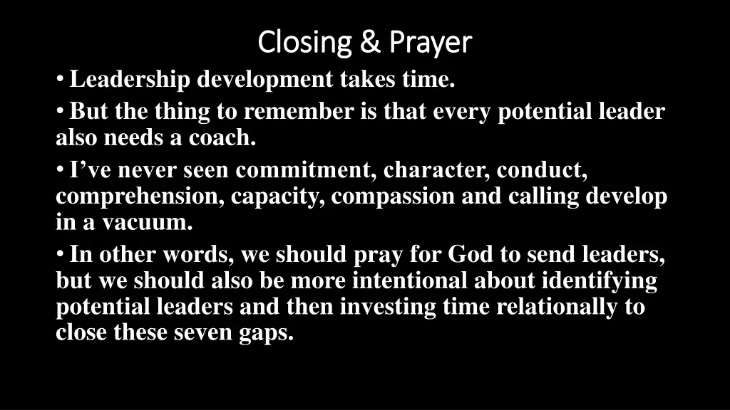 closing prayer closing prayer