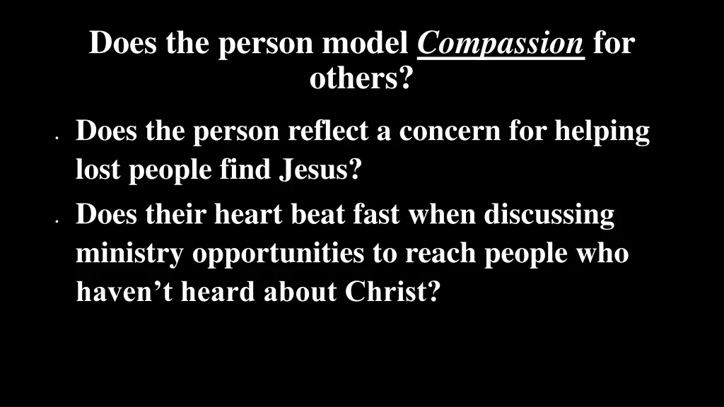 does the person model compassion for others 2