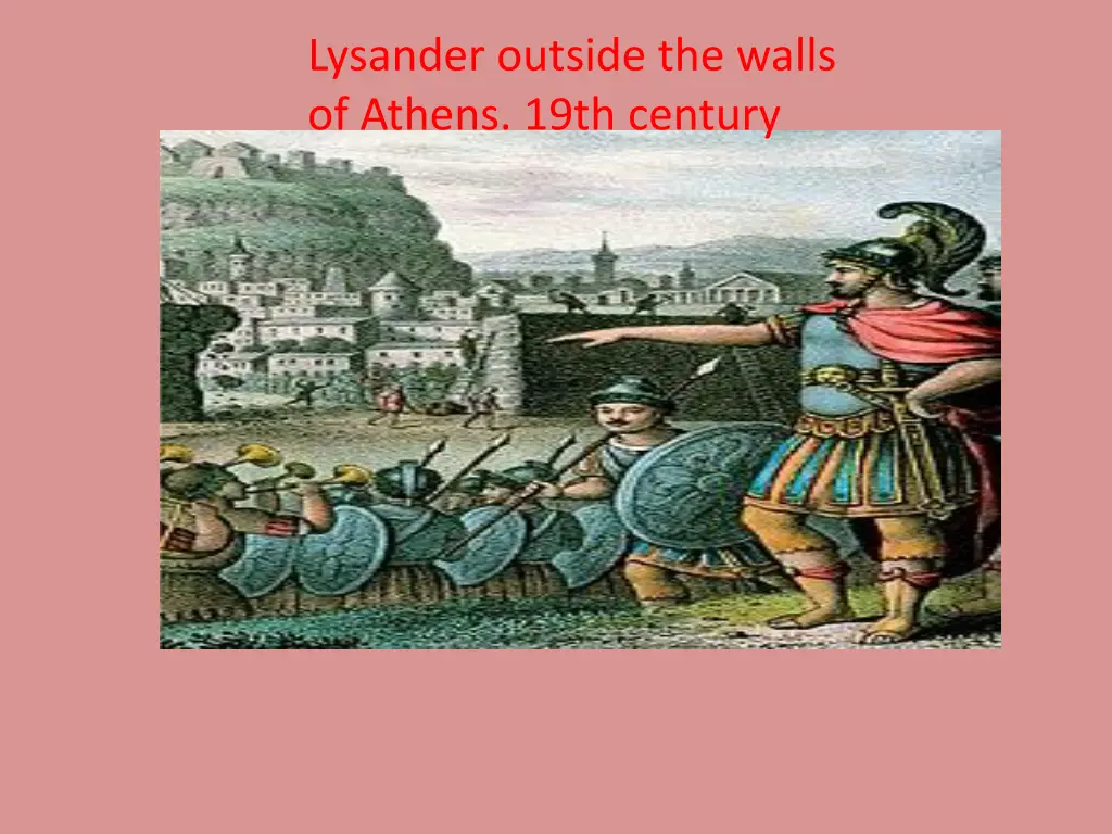 lysander outside the walls of athens 19th century