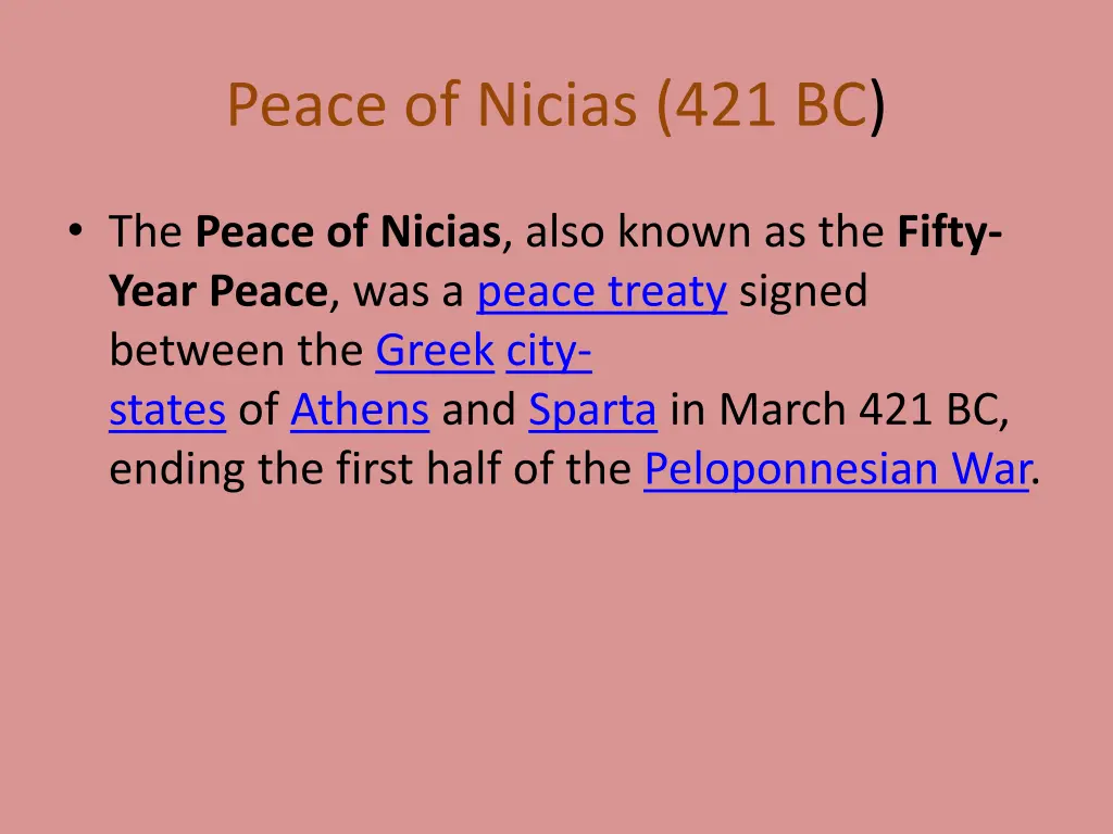 peace of nicias 421 bc