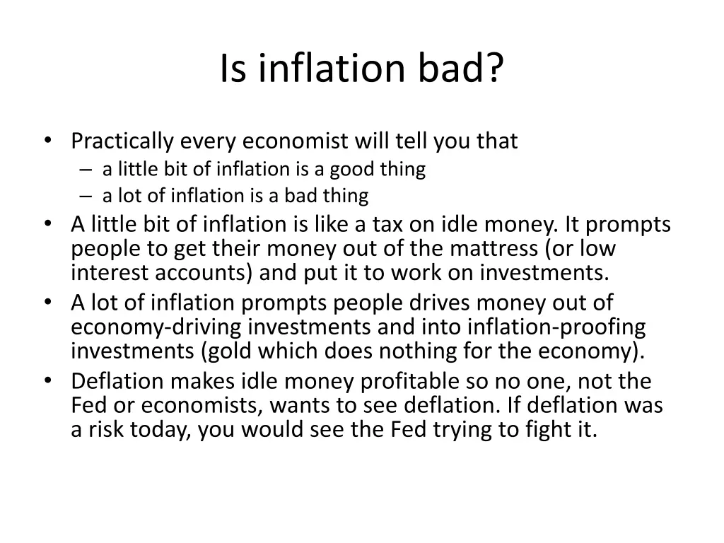 is inflation bad