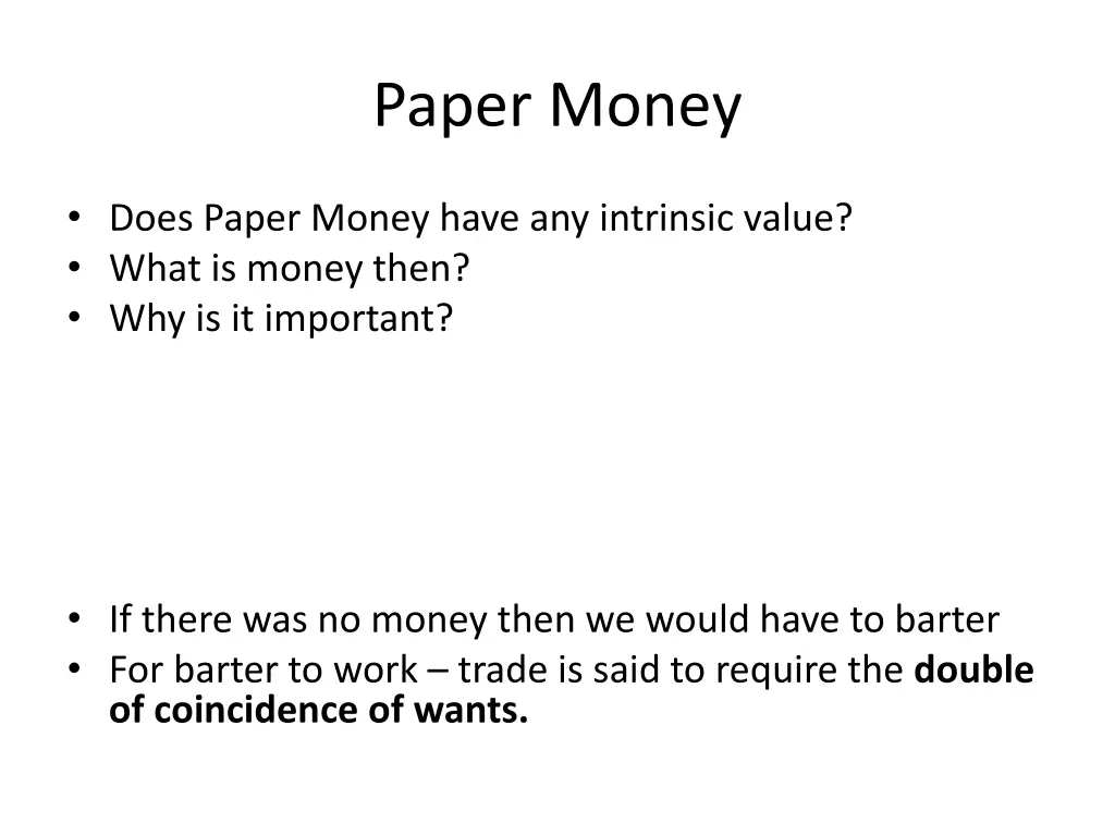 paper money