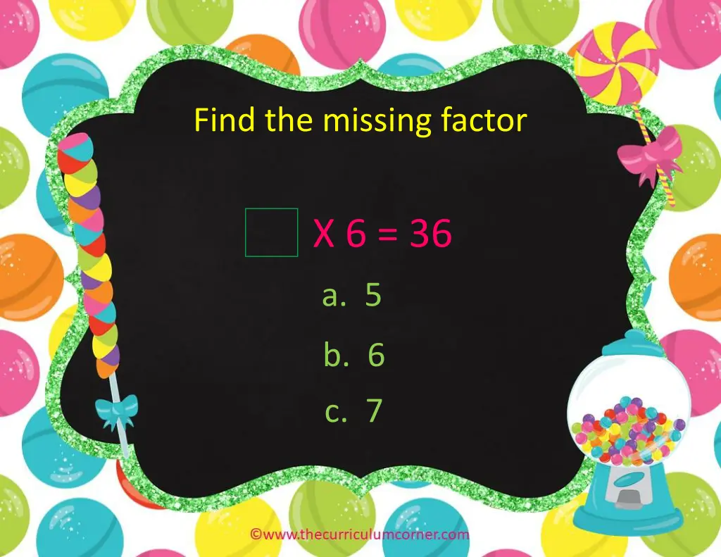 find the missing factor 9