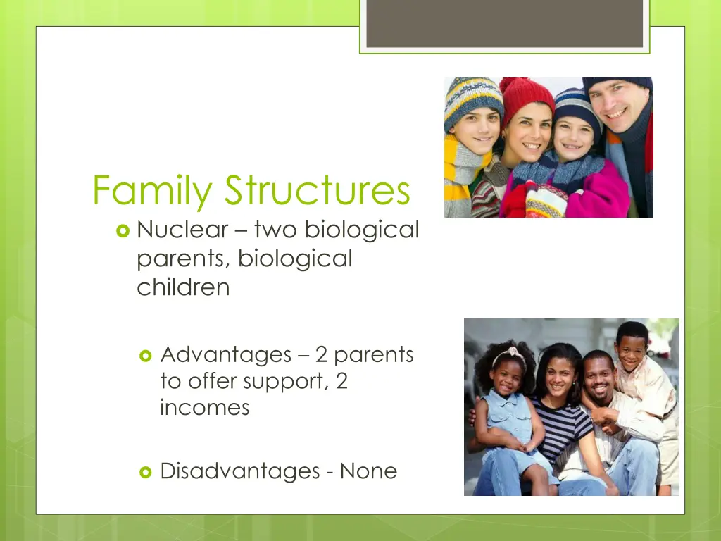 family structures nuclear two biological parents