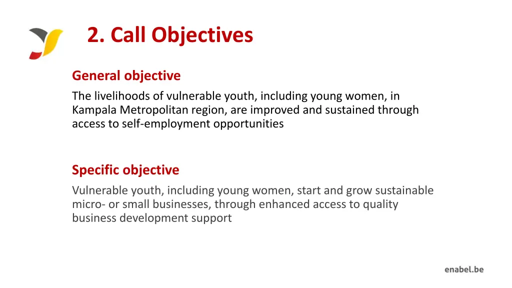 2 call objectives 1