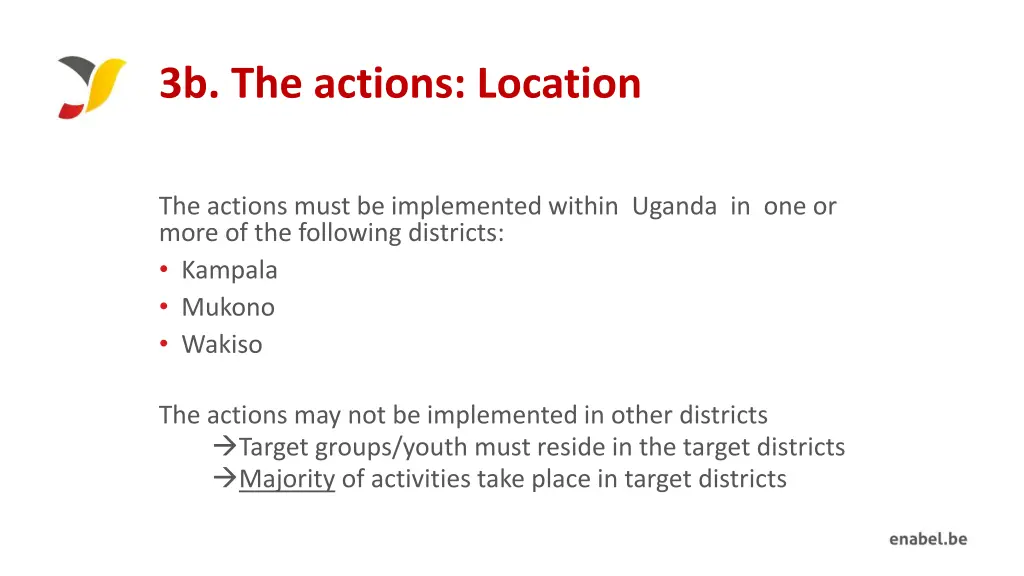 3b the actions location