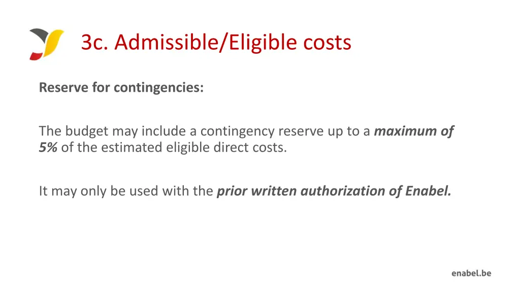 3c admissible eligible costs 1