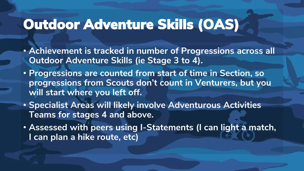outdoor adventure skills oas outdoor adventure 1
