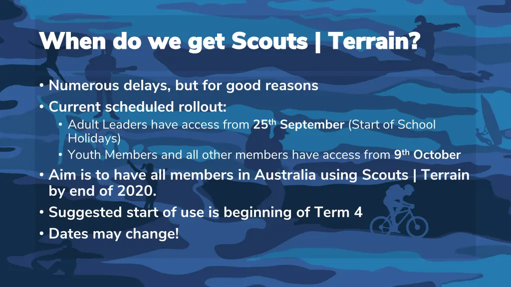 when do we get scouts terrain when