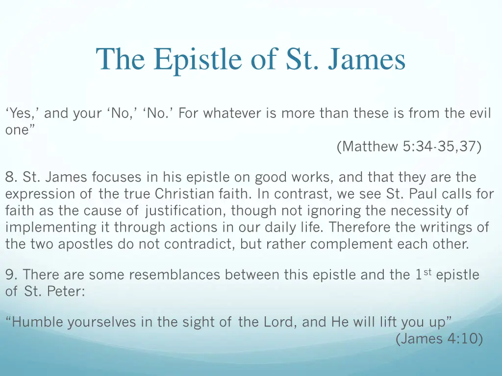 the epistle of st james 11