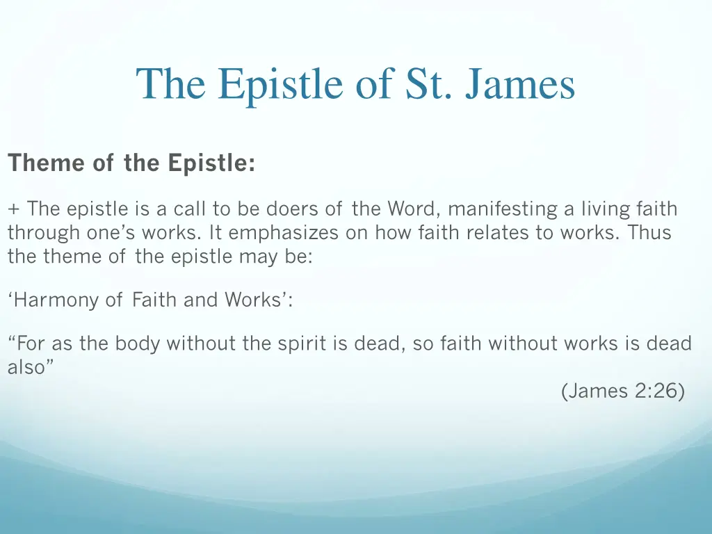 the epistle of st james 13