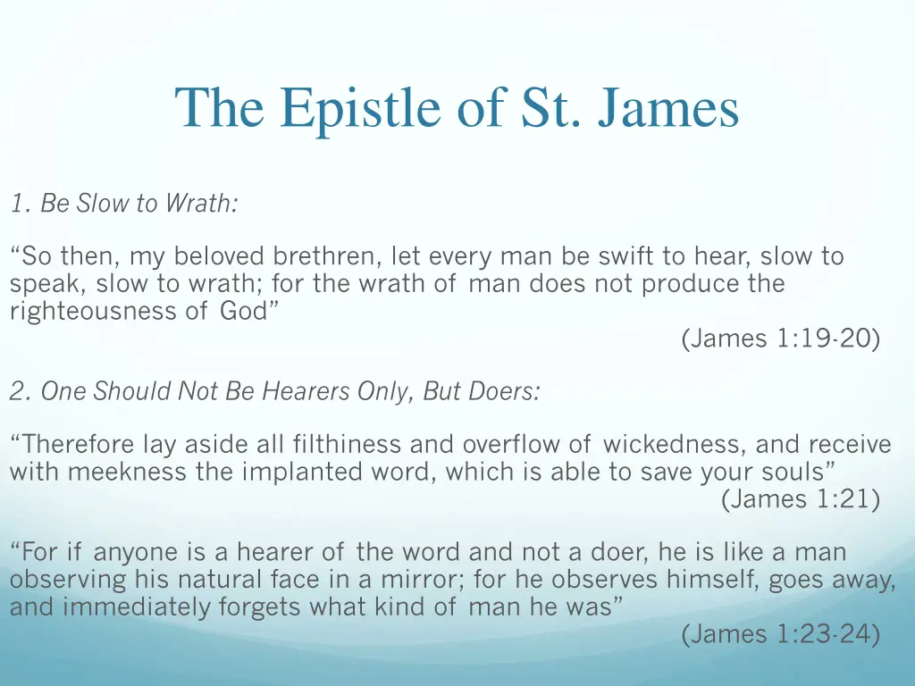 the epistle of st james 17