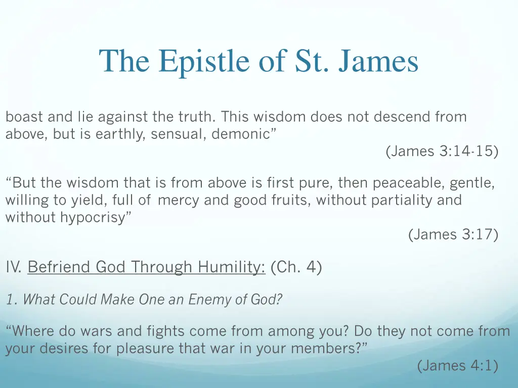 the epistle of st james 25