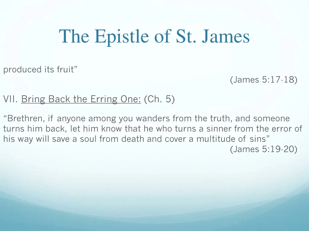 the epistle of st james 31