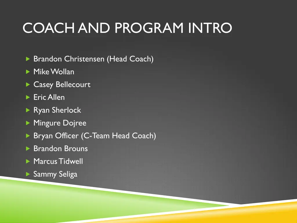 coachand program intro