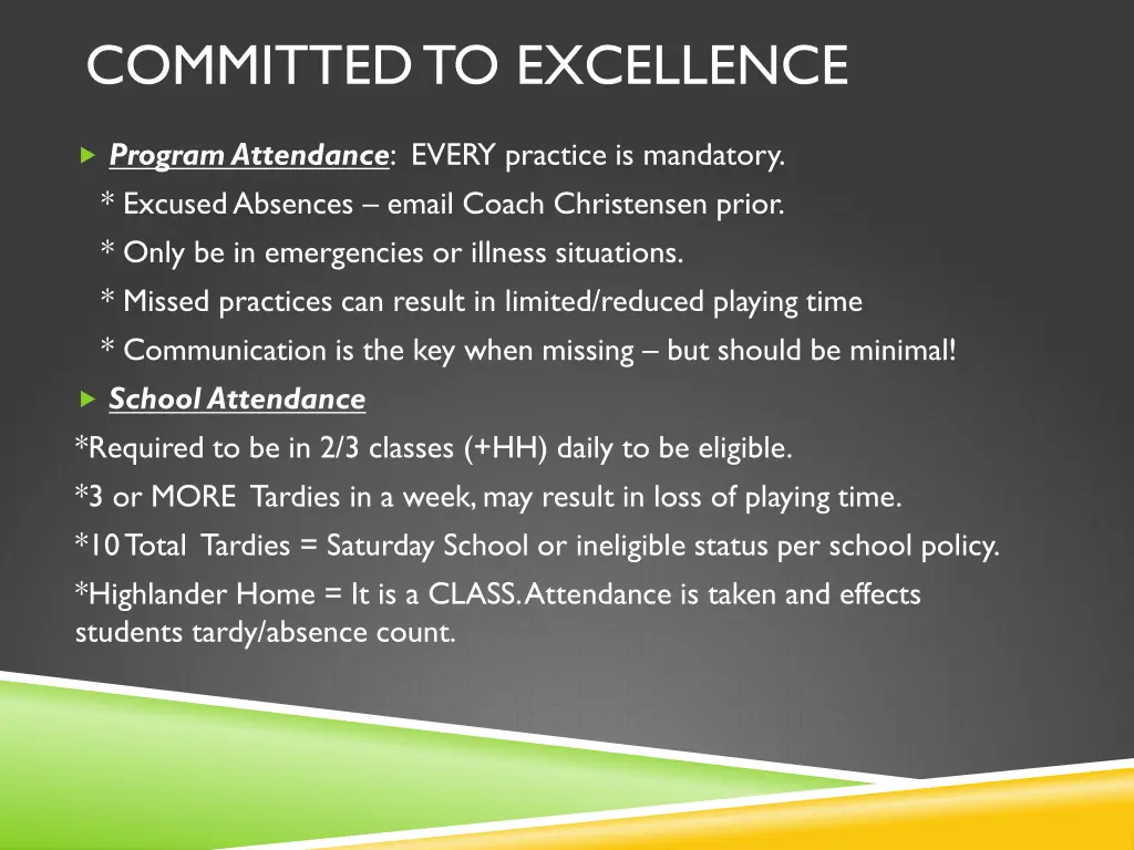 committed to excellence