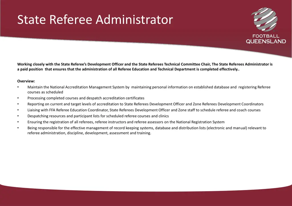state referee administrator