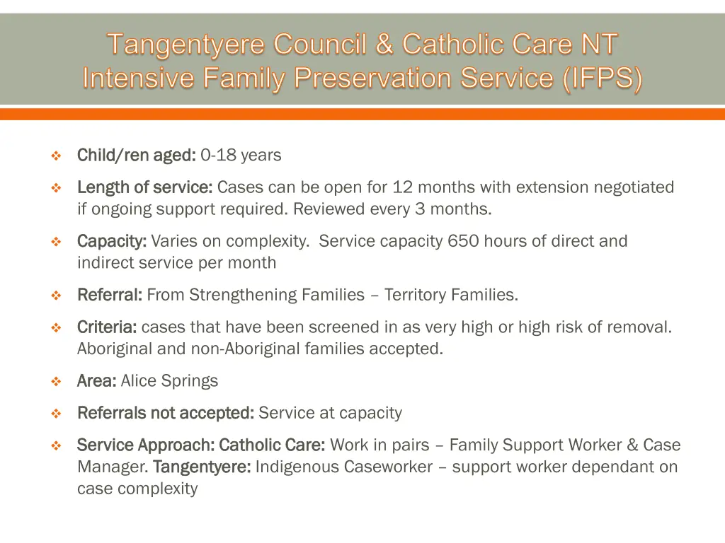 tangentyere council catholic care nt intensive