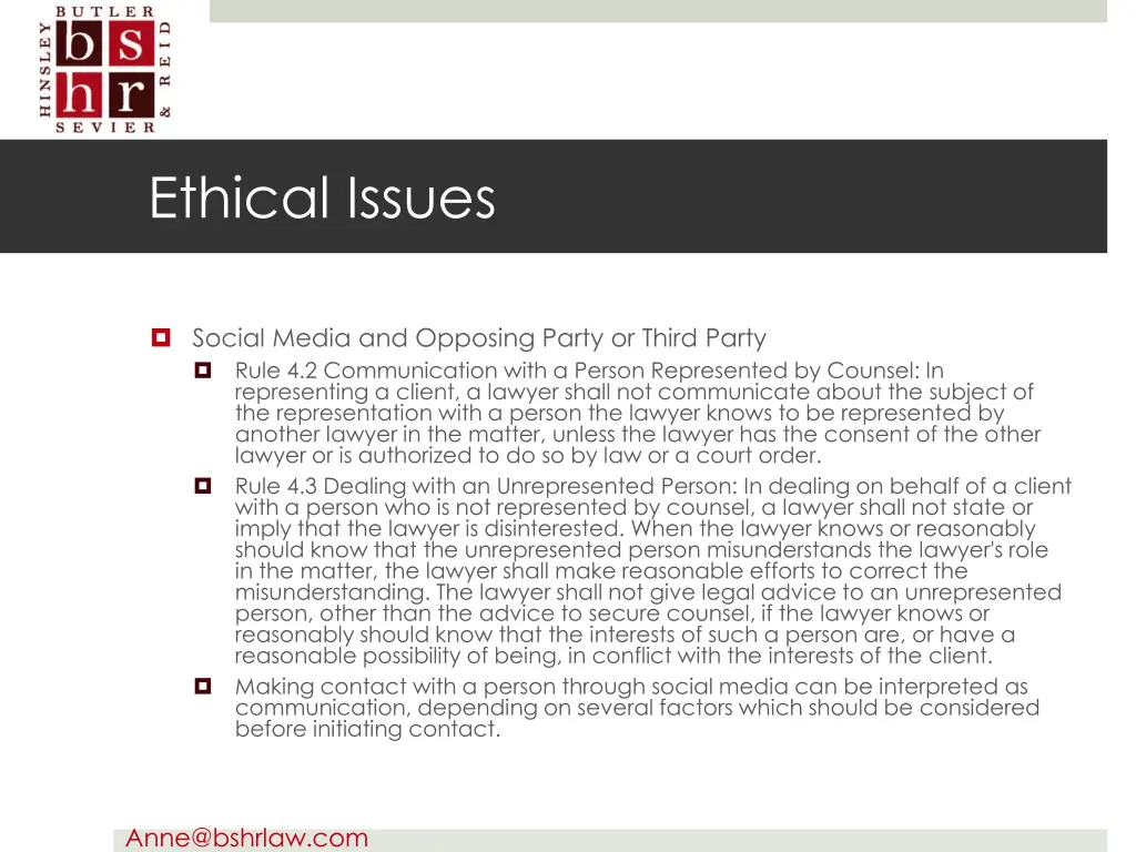 ethical issues 1