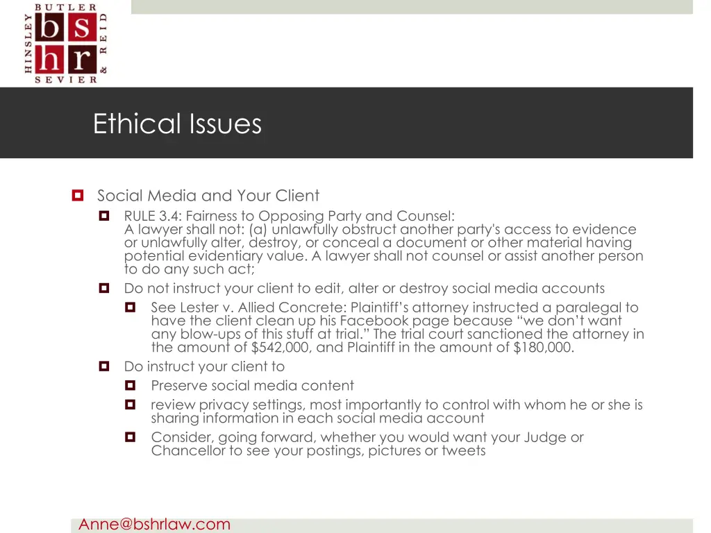 ethical issues