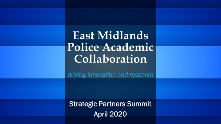 east midlands police academic collaboration