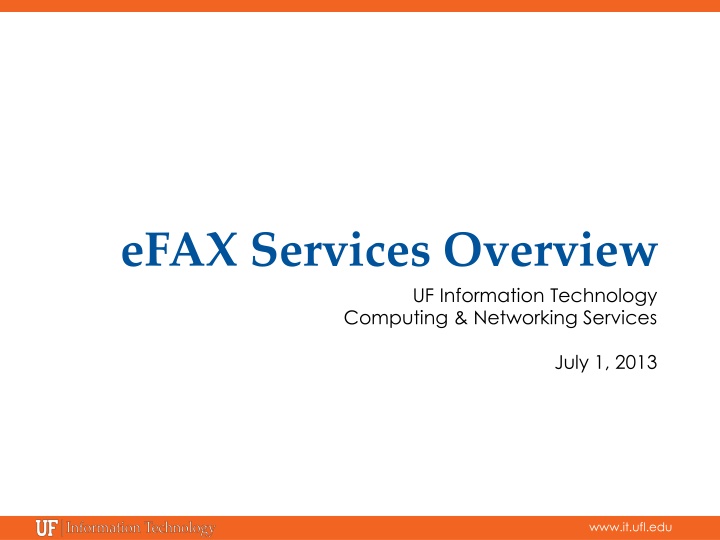 efax services overview