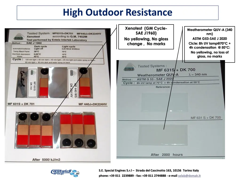 high outdoor resistance