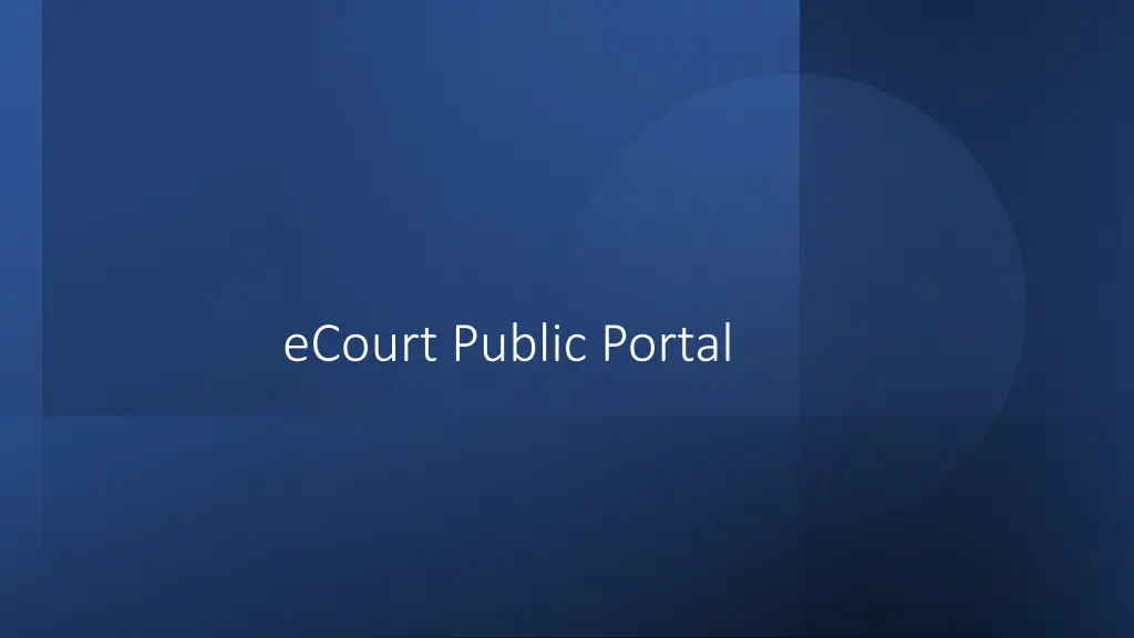 ecourt public portal