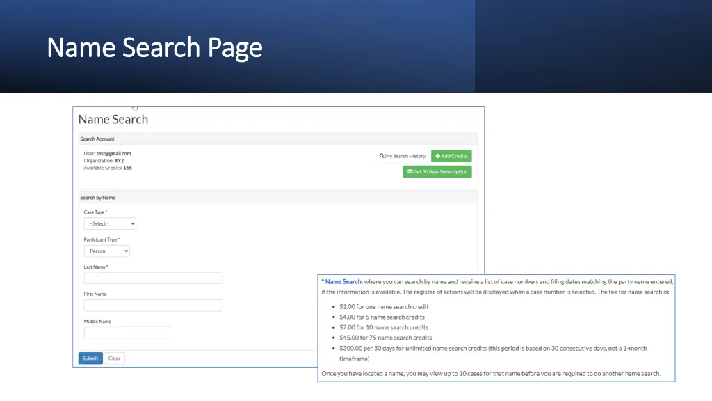 name search page name search page