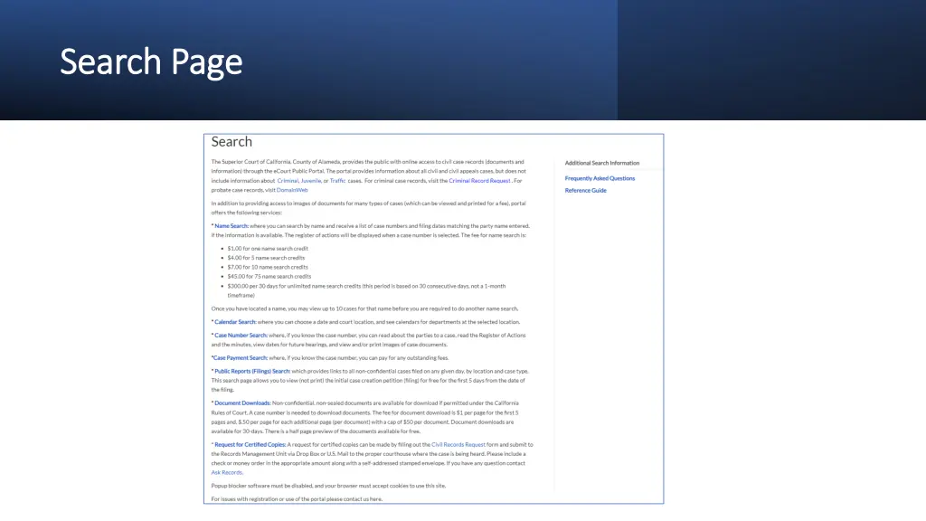 search page search page
