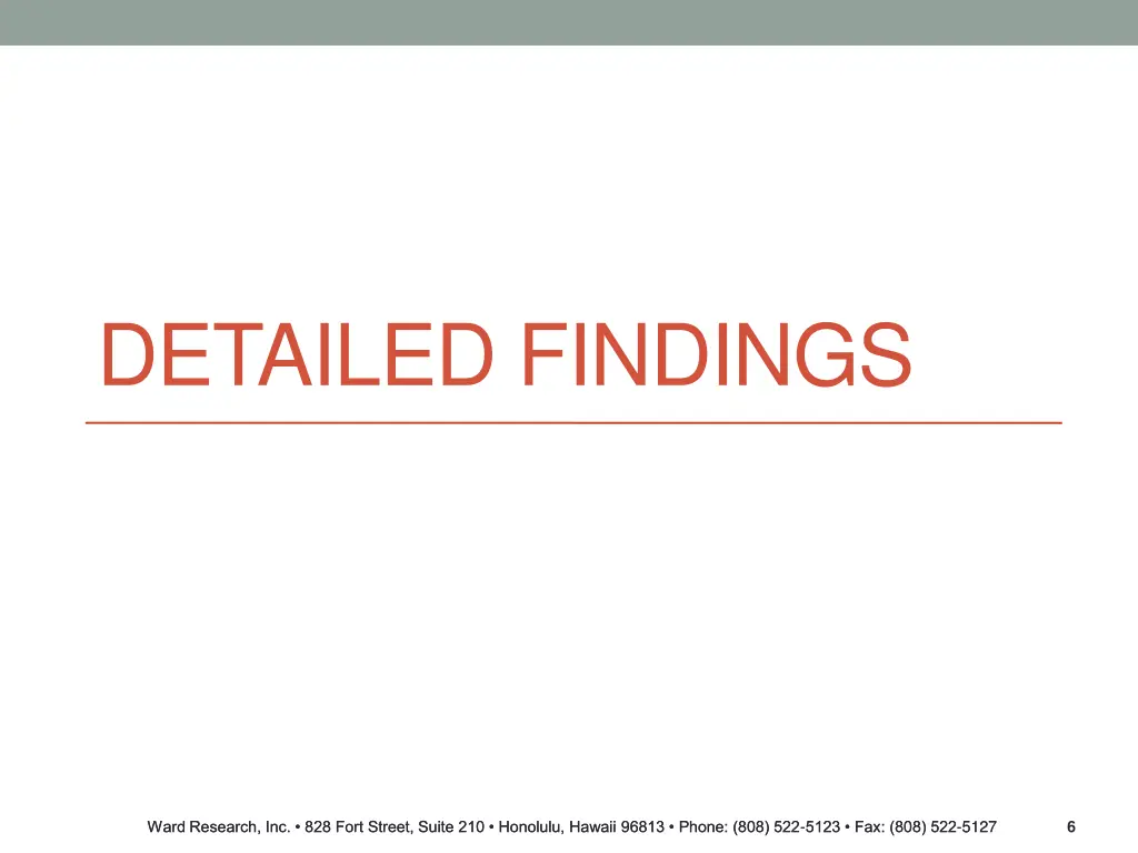 detailed findings