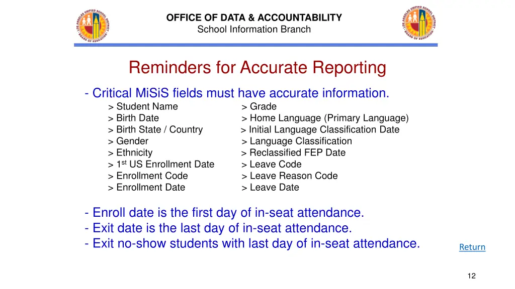 office of data accountability school information 1