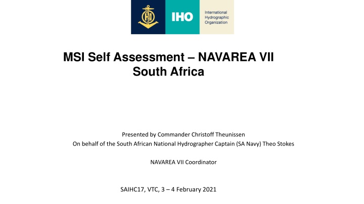 msi self assessment navarea vii south africa