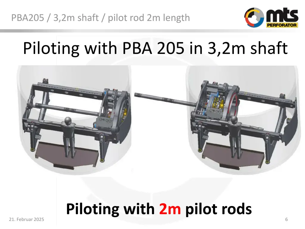 pba205 3 2m shaft pilot rod 2m length