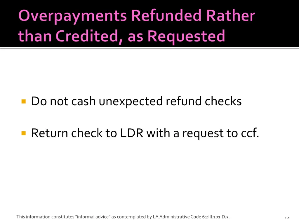do not cash unexpected refund checks