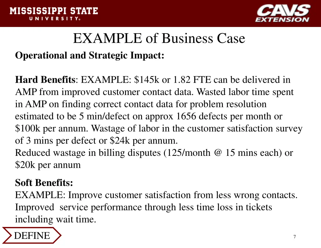 example of business case