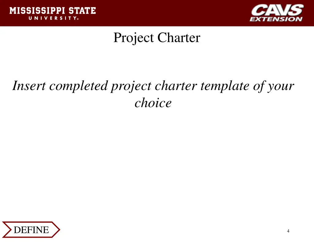 project charter