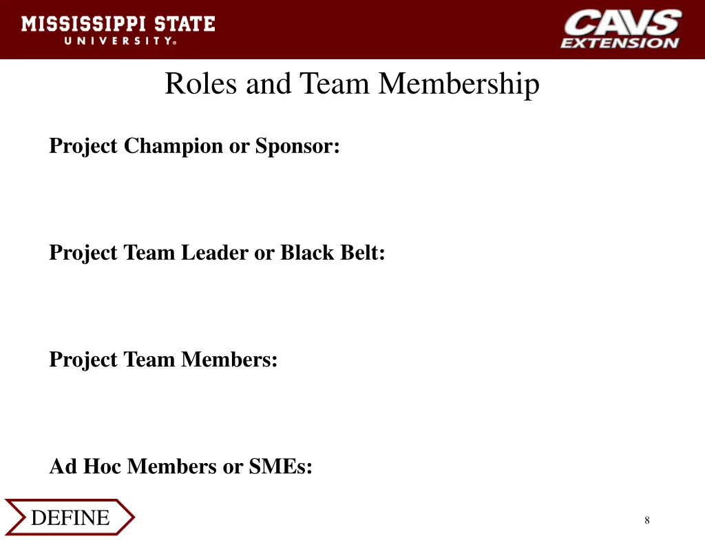 roles and team membership