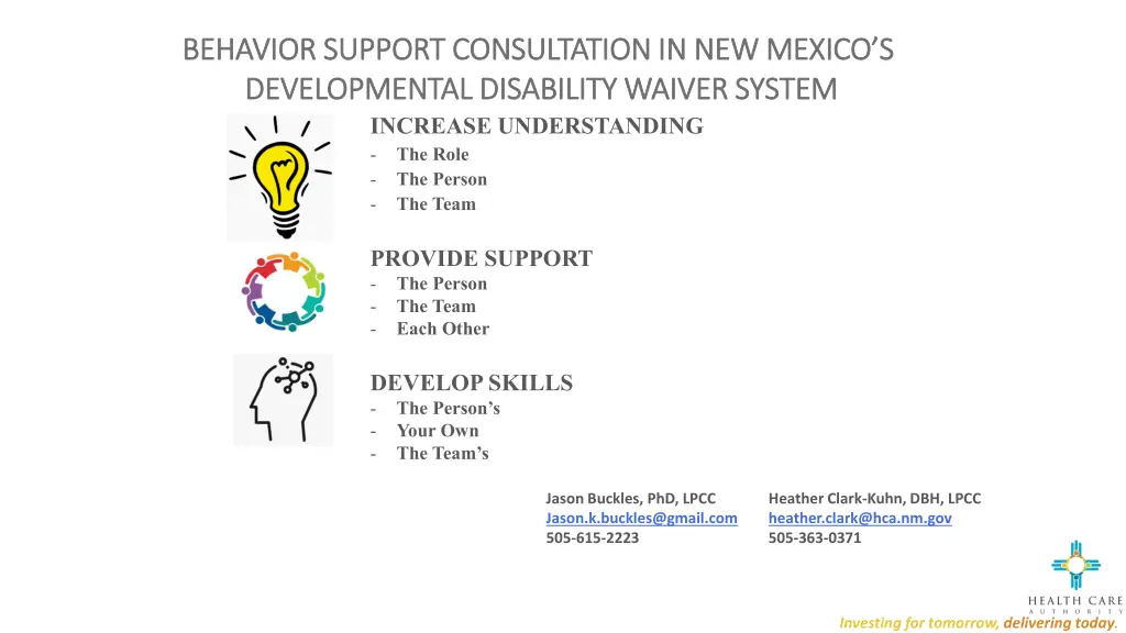 behavior support consultation in new mexico
