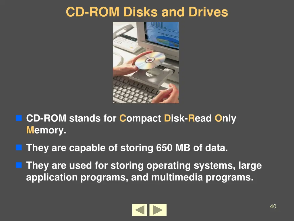 cd rom disks and drives