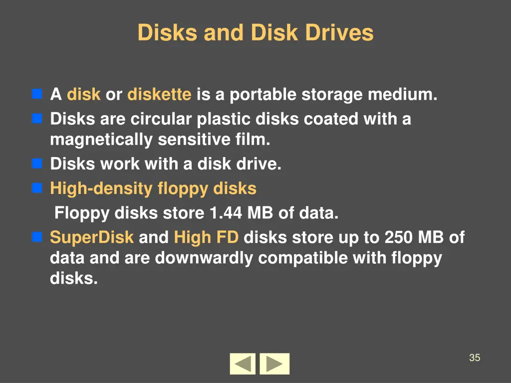 disks and disk drives